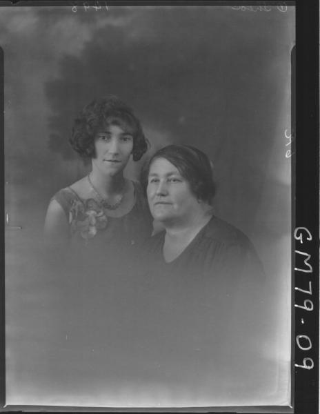 PORTRAIT OF TWO WOMAN, H/S, O'SHEA