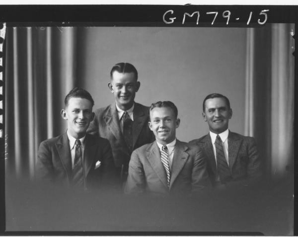 PORTRAIT OF FOUR MEN, H/S, NORTHEY