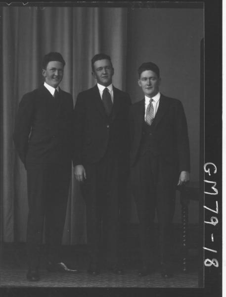 PORTRAIT OF THREE MEN, F/L, O'NIEL