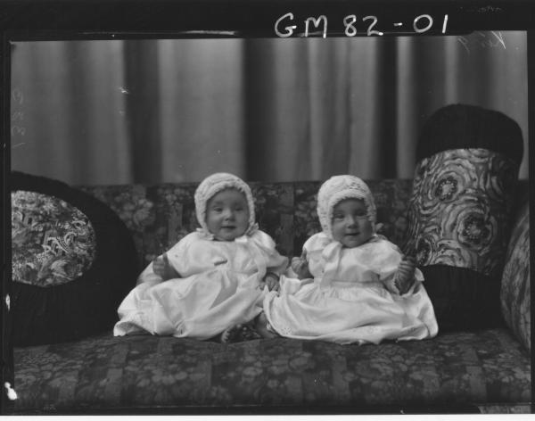 PORTRAIT OF TWIN BABIES, KING