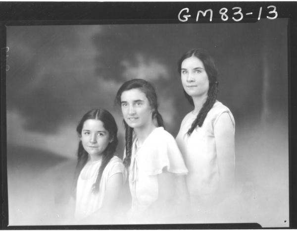 PORTRAIT OF THREE GIRLS, ALDERIDGE