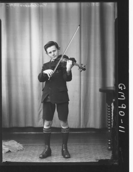 PORTRAIT OF BOY WITH VIOLIN, 'PATTERSON'