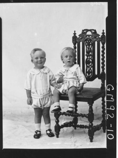 PORTRAIT OF TWO CHILDREN, 'HANSEN'