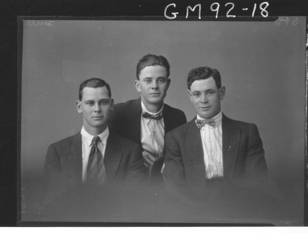 PORTRAIT OF THREE MEN, 'HALL'