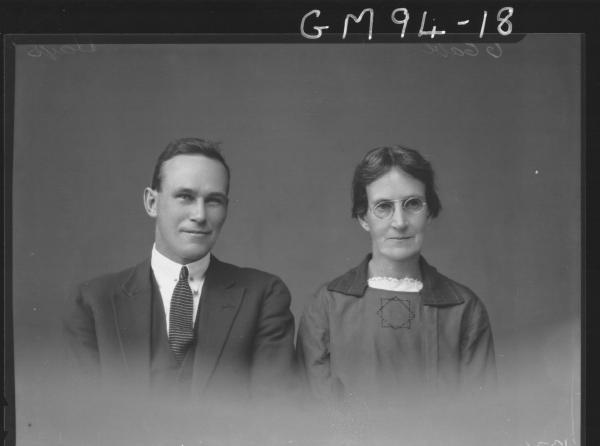 PORTRAIT OF MAN AND WOMAN, 'HAYS'