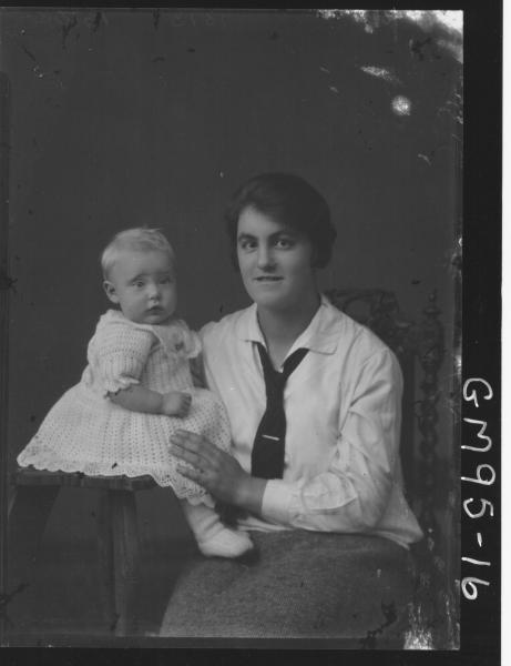 PORTRAIT OF WOMAN AND BABY, 'PATTERSON'