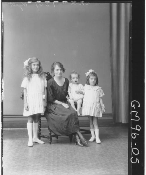 PORTRAIT OF WOMAN AND THREE CHILDREN, 'WYATT'