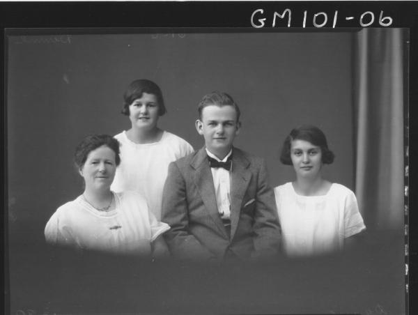 PORTRAIT OF MAN AND THREE WOMEN, DUNNE