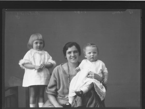 PORTRAIT OF WOMAN AND TWO CHILDREN, MALONEY