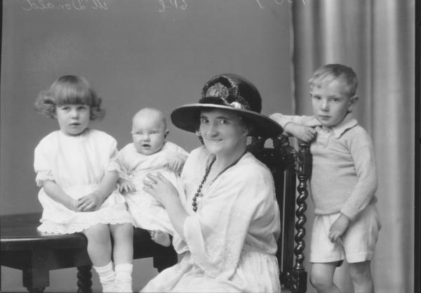 PORTRAIT OF WOMAN, THREE CHILDREN, MCDONALD