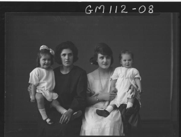 PORTRAIT OF TWO WOMEN, TWO CHILDREN, QUINN