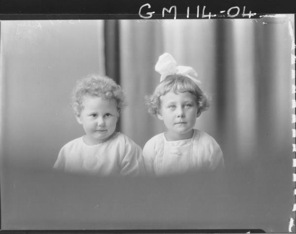 PORTRAIT OF TWO CHILDREN, RILEY