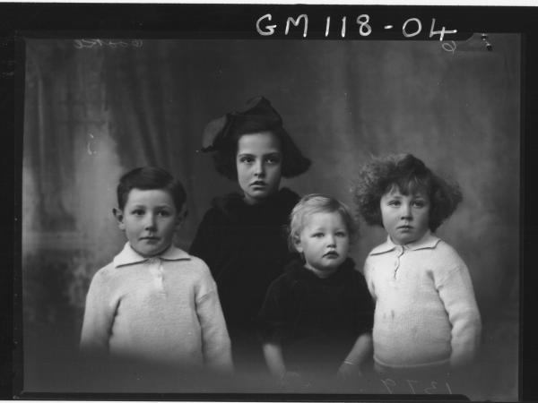 PORTRAIT OF FOUR CHILDREN, COOK