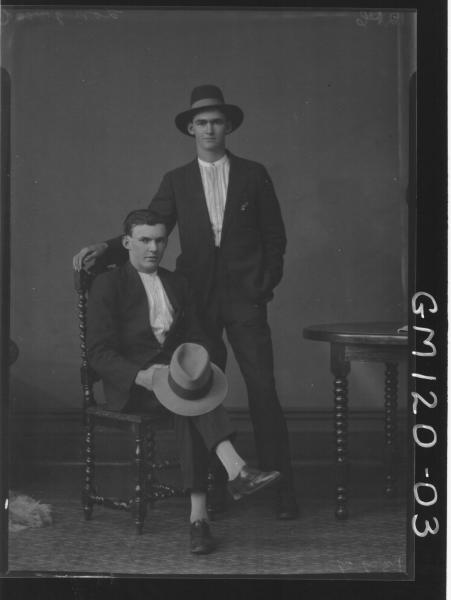 PORTRAIT OF TWO MEN, 'LONGWOOD'
