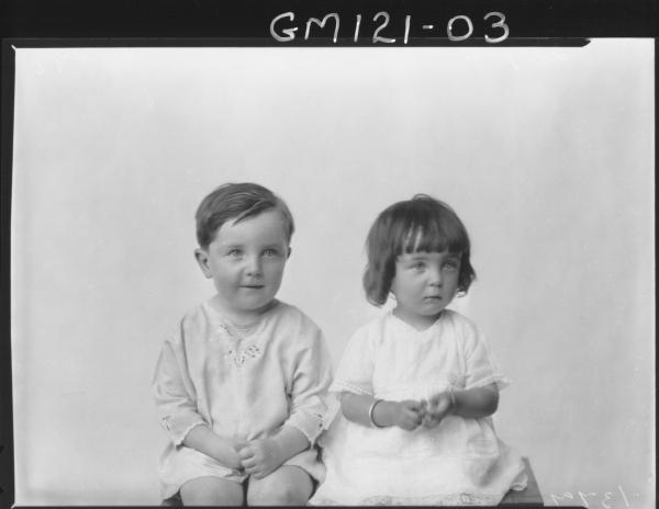 PORTRAIT OF TWO CHILDREN, 'LARAGY'