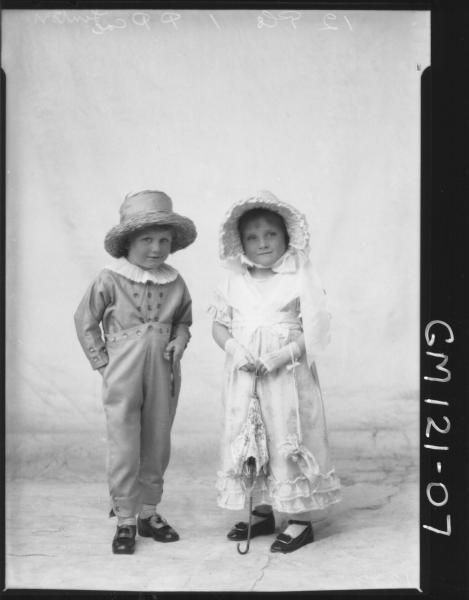 PORTRAIT OF TWO CHILDREN FANCY DRESS, 'LINTON'