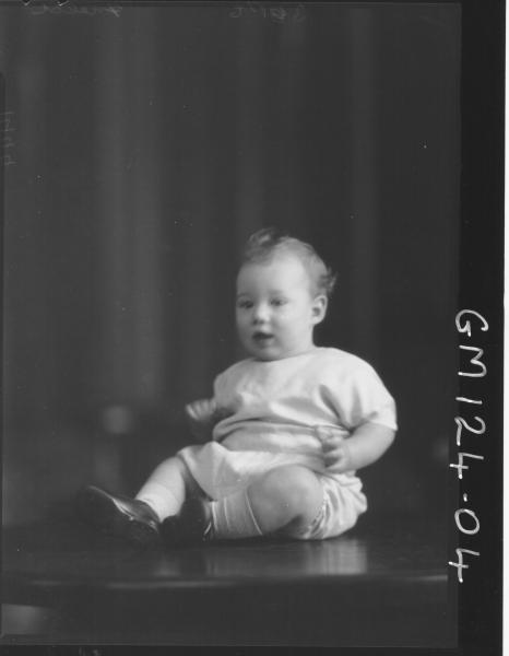 Portrait of baby 'Field'