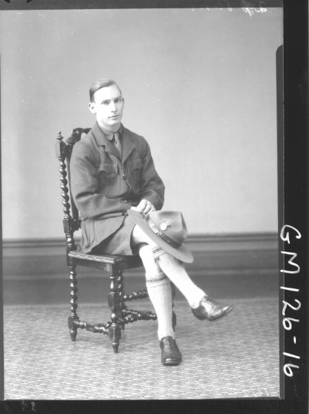 Portrait of man, boy scout 'McInerney'