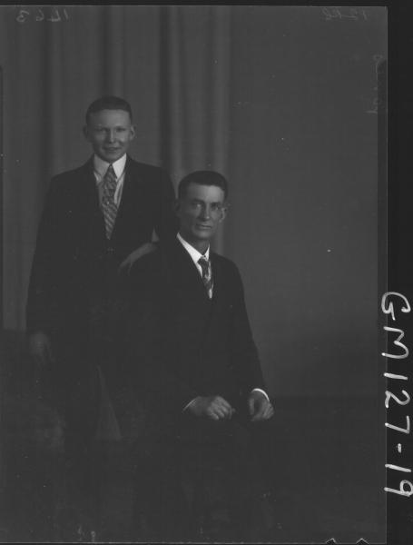 Portrait of two men 'Jones'
