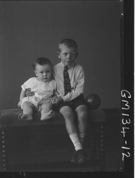 Portrait of two children 'Brown'