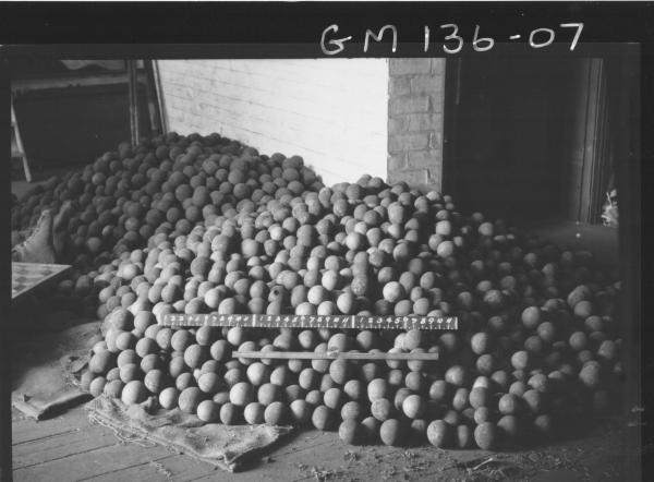 Heap of two inch balls for ball mill, Manning