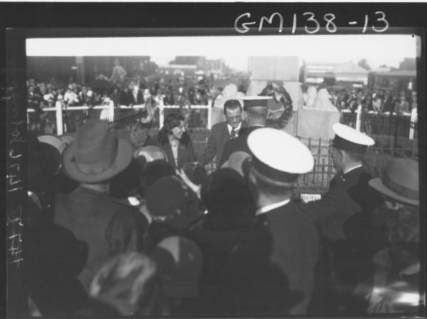 Crowd at War Memorial 'Johnson'