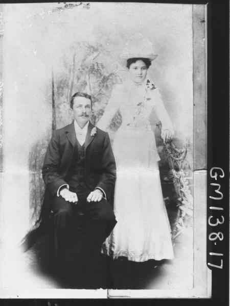 Portrait copy of man and woman 'McQuoid'