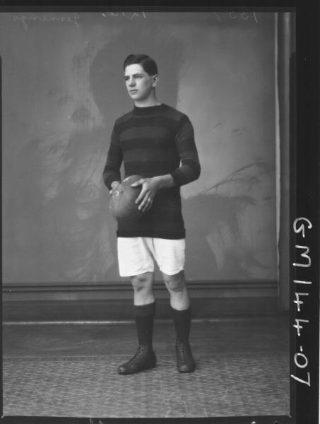 Portrait of footballer 'Jennings'