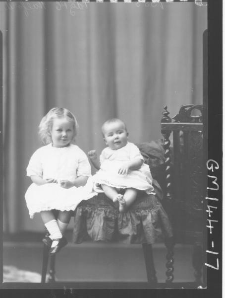 Portrait of two children 'Halford'