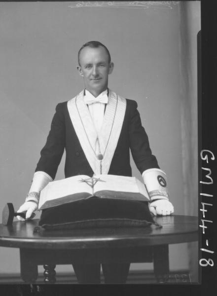 Portrait of man 'Davidson' masonic