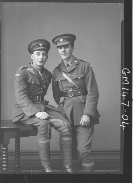 Portrait of two soldiers 'Davidson'