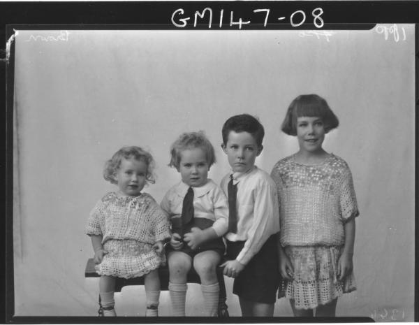 Portrait of four children 'Brown'