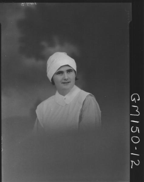 Portrait of Nurse 'McGann'