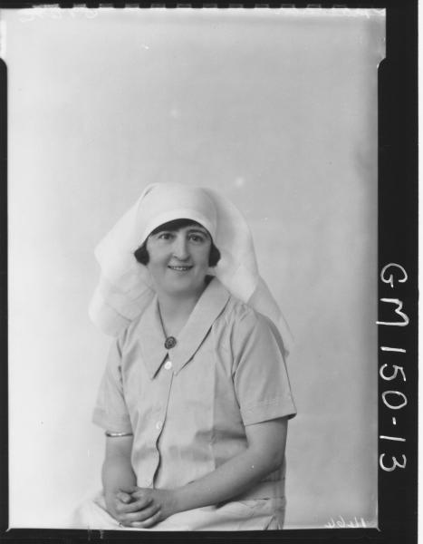 Portrait of Nurse 'Mathews'