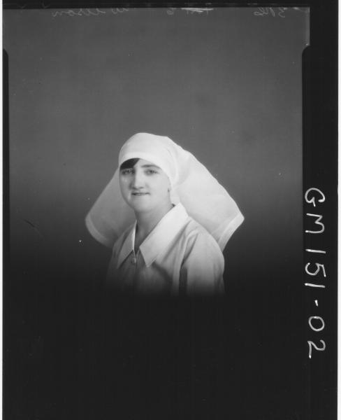 Portrait of Nurse 'Wilson'