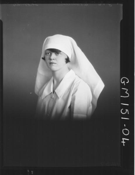 Portrait of Nurse 'Thomas'