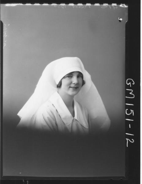 Portrait of Nurse 'McGaffin'