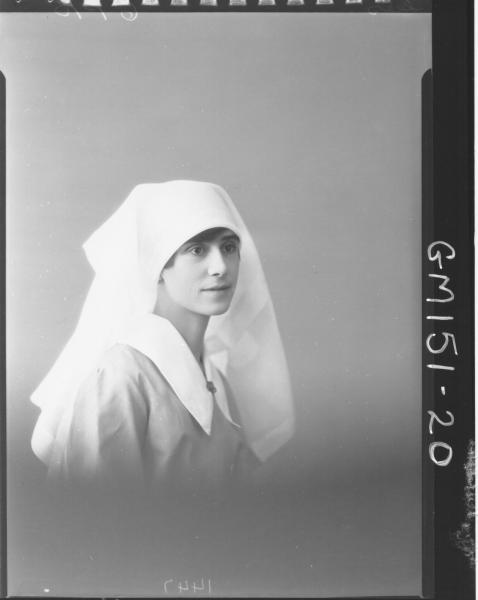 Portrait of Nurse 'Lees'