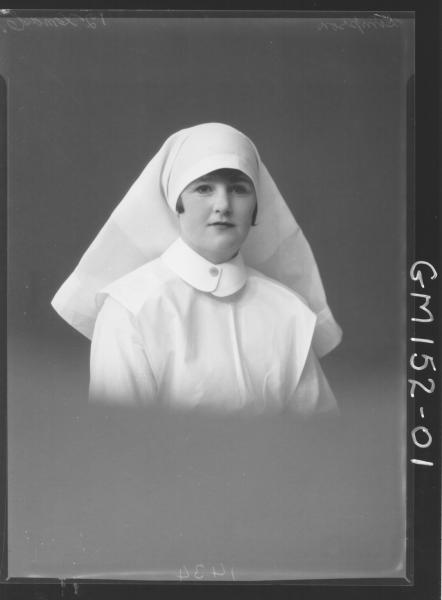 Portrait of Nurse 'Simpson'
