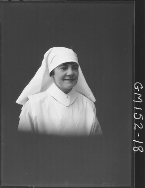 Portrait of Nurse 'Nicols'