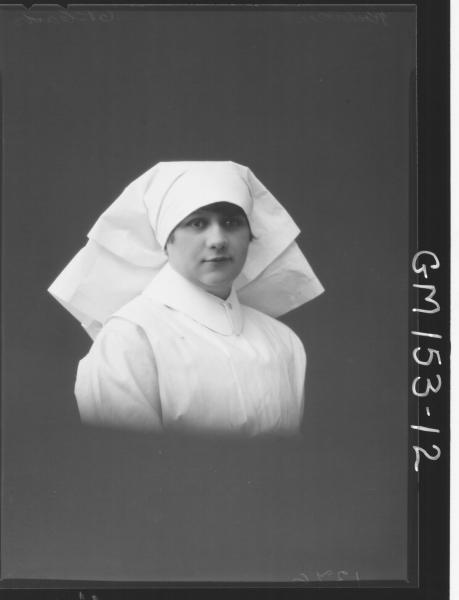 Portrait of Nurse 'Richardson'