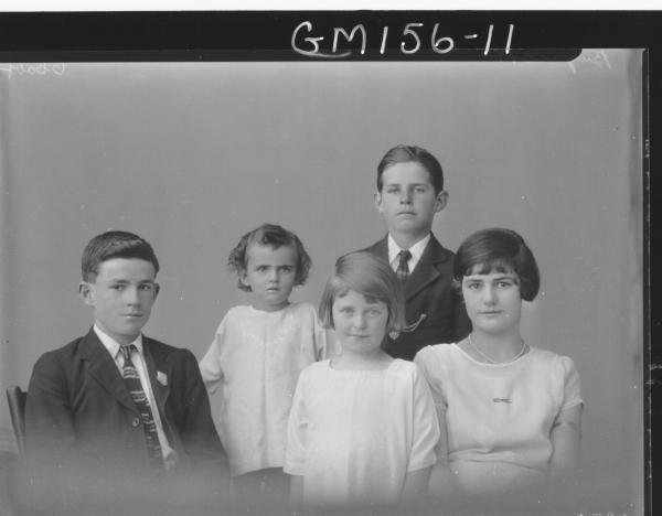 Portrait of five children 'Bugacotti'