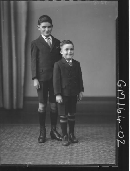 Portrait of two boys 'Brown'