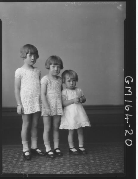 Portrait of three children 'Anderson'