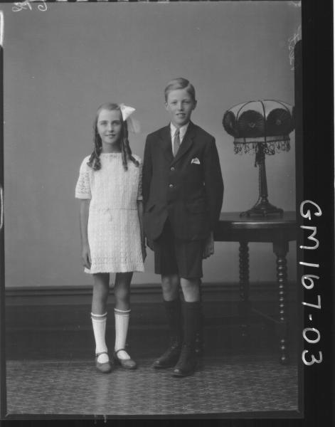 Portrait of girl and boy 'Best'