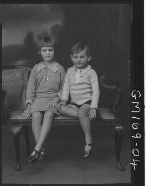 Portrait of two children 'Moore'