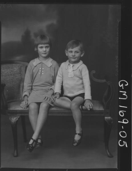 Portrait of two children 'Moore'