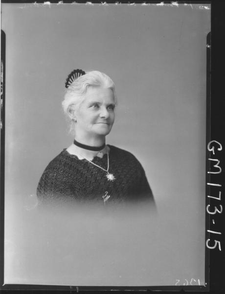 Portrait of elderly woman 'Burt'