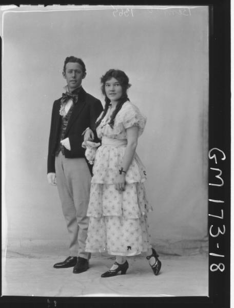 Portrait of man and woman, Fancy dress - 'Bennett'