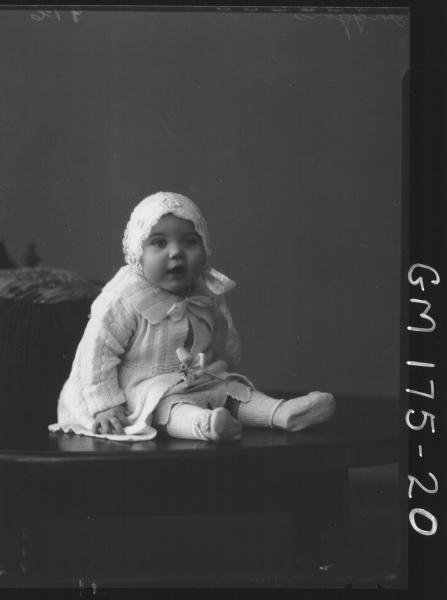 Portrait of baby 'Higgins'